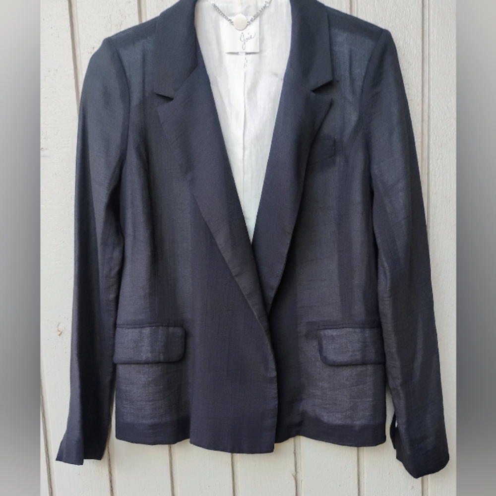 ☀️🌊Joie Black Lightweight Cotton Nonconservative Blazer S